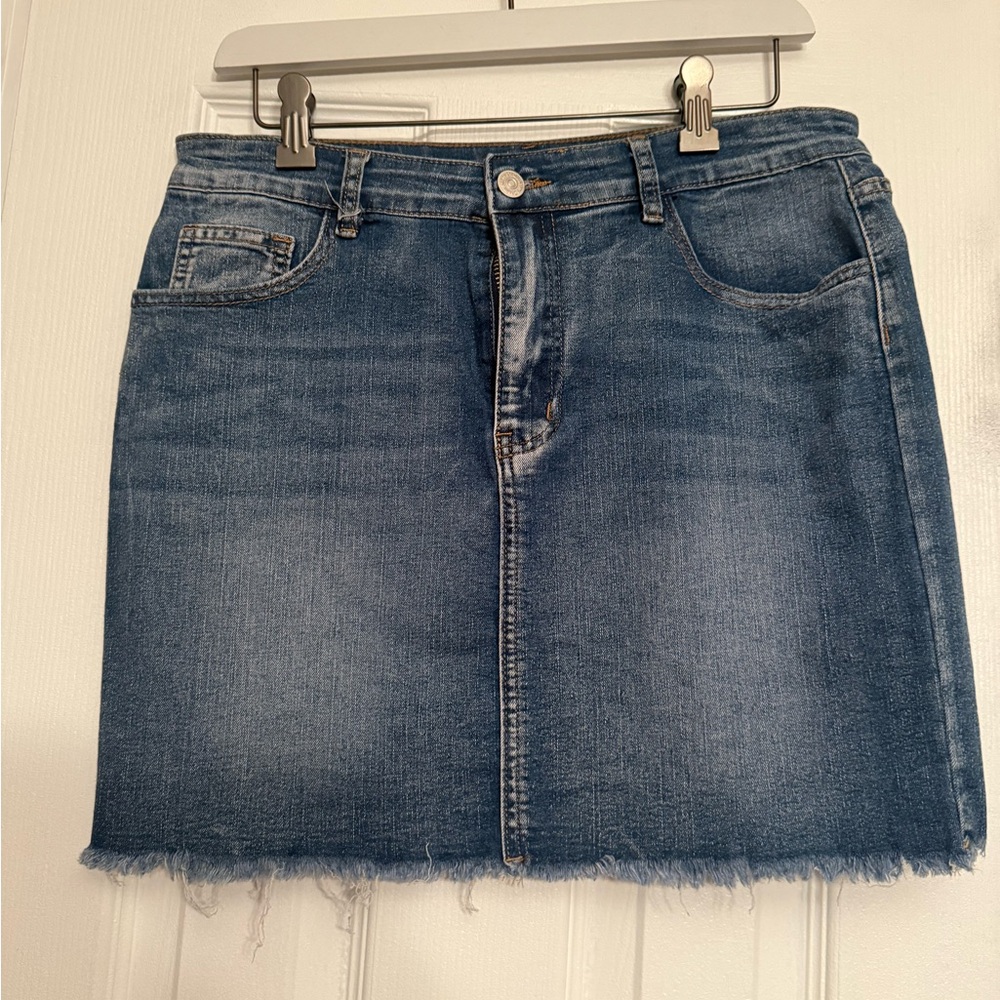 SHEIN Blue Denim Pencil Skirt large $39.00 Anthropologie
